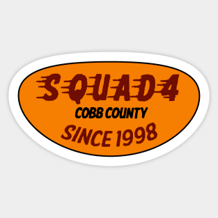 Cobb County Fire Squad 4 Sticker